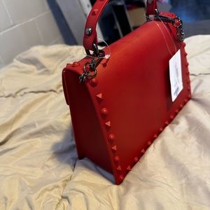 Brand new J purse. Bright, statement red. Tag attached.